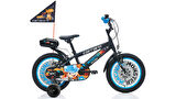 16J CARRARO MONSTER ÇOCUK BİSİKLETİ  - SİYAH-GRİ-MAVİ 