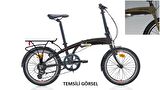 20J CARRARO FLEXI 108 KATLANIR BİSİKLET - HAKİ TURUNCU