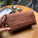 Hakiki Deri Unisex El Çantası – Bilek Tutma Kayışı, İsim Yazılı, Kişiye Özel | Boliva 9874