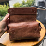 Hakiki Deri Unisex El Çantası – Bilek Tutma Kayışı, İsim Yazılı, Kişiye Özel | Boliva 9874