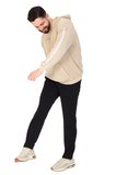 Erkek "WHAT??" Baskılı Kapüşonlu Hoodie  %100 Pamuklu Uzun Kollu