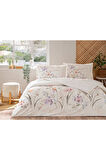 Özdilek White Lily Çift Kişilik Lastikli Fitted Çarşaflı Nevresim Takımı