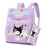 Sanrio Kuromi Cinnamoroll Hello Kitty My Melody Sırt Çantası ve Kalem Kutu Seti