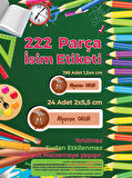 Okul Etiketi Kalem Defter Etiketi, He-Man Etiketi - 222 Adet Folyo Sticker