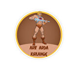 Okul Etiketi Kalem Defter Etiketi, He-Man Etiketi - 60 Adet 4cm Opak Sticker