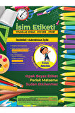 Okul Etiketi Kalem Defter Etiketi, Pepee Etiketi - 40 Adet 5cm Opak Sticker