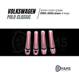 Vw Polo Classic Krom Kapı Kolu 4 Kapı 1995-2002 Paslanmaz Çelik (ÇİFT DELİK)