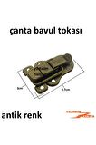 2 Adet Çanta Tokası Antik Renk Bavul Kilidi Dolap Kilidi Mandallı Kilit