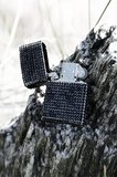 Siyah . Taşlı Zippo Çakmak