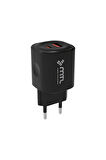 25W PD Type-C ve USB Çift Giriş Şarj Adaptörü MT1716