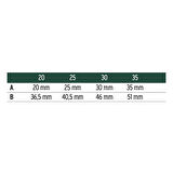 İto Alüminyum Kapı Kilitleri 156E/25 254/62K Dilli, Barelli Silindir Tip
