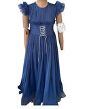 Beli Taşlı Püsküllü Abiye 3005