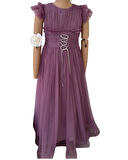 Beli Taşlı Püsküllü Abiye 3005