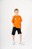 Sırtı Baskılı Şortlu Erkek Çocuk Takım 051
