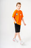 Sırtı Baskılı Şortlu Erkek Çocuk Takım 051