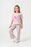 Kelebek Baskılı Kız Çocuk Takım 034