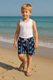 Erkek Çocuk Desenli Deniz Şortu 50501