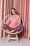 Desenli Kadın Pijama Takımı 3025