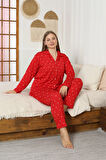 Desenli Kadın Pijama Takımı 3397