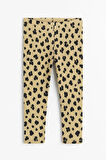 Leopar Desenli Kız Çocuk 2'li Tayt 20605-3