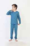 Dinazor Desenli Erkek Çocuk Pijama Takımı 51527