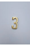 PİRİNÇ DÖKÜM RAKAM 4CM DÜZ NO:3