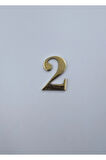Pirinç Rakam 4cm Tırnaklı No:2