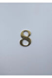 PİRİNÇ RAKAM 4CM TIRNAKLI NO:8