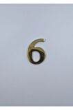 PİRİNÇ RAKAM 6CM TIRNAKLI NO:6