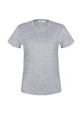 Darkzone V Yaka Düz Gri Erkek T-Shirt DZN8613