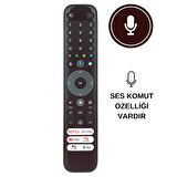 TCL RC833 GUB1 NETFLIX-PRIME VIDEO-YOUTUBE -TL CHANNEL -TL HOME WEB  TUŞLU SES KOMUTLU LCD-LED TV KUMANDASI
