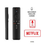 (SES KOMUTLU) XIAOMI MI BOX S NETFLIX TUŞLU 4K ANDROİD TV BOX KUMANDA HRM1790