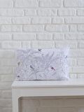 Bahar Temalı Kuş ve Bitki Desenli 35x55 Dikdörtgen Kırlent Kılıfı