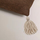 Moon Püskül Detaylı Kırlent Kılıfı