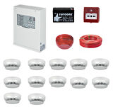 TEKNİM YANGIN ALARM SİSTEMİ SETİ 12 Lİ KABLO DAHİL