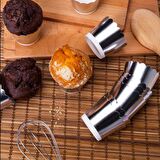 Gümüş (Gri) Renk Cupcake (Muffin) Kabı (12 Adet)
