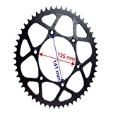 KTM CR125-250-KX-KTM ARKA DİŞLİ 520-54T İÇ 125X6 DELİKLİ IND