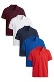 Buratti Pamuklu Regular Fit Düğmeli Polo Yaka 5'li Paket T Shirt Erkek T SHİRT 5902127S5