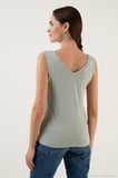 Lela Slim Fit V Yaka Kalın Askılı 2' li Paket Bluz Bayan BLUZ 5864384S2