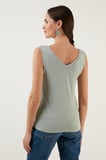 Lela Slim Fit V Yaka Kalın Askılı 2' li Paket Bluz Bayan BLUZ 5864384S2