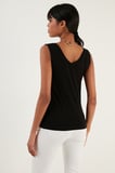 Lela Slim Fit V Yaka Kalın Askılı 2' li Paket Bluz Bayan BLUZ 5864384S2