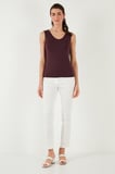 Lela Slim Fit V Yaka Kalın Askılı 2' li Paket Bluz Bayan BLUZ 5864384S2