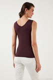 Lela Slim Fit V Yaka Kalın Askılı 2' li Paket Bluz Bayan BLUZ 5864384S2