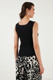 Lela Slim Fit Kalın Dantelli Kare Yaka Bürümcük 2'li Paket Atlet Bayan ATLET 5864979S2