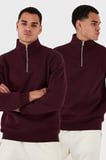 Buratti Pamuklu Regular Fit Dik Yaka 2'li Paket Sweat Erkek SWEAT 59052592S2