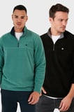 Buratti Slim Fit Anti-Pilling Tüylenme Yapmayan Şardonlu Soğuk Geçirmez  2'li Paket Polar Erkek POLAR 5906001S2