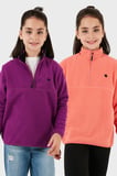 Lela Yumuşak Dokulu Fermuarlı Dik Yaka Şardonlu 2'li Paket Polar Çocuk POLAR 5905002S2