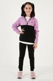 Lela Yumuşak Dokulu Yarım Fermuarlı Renk Bloklu Dik Yaka Unisex Çocuk 2'li Paket Polar POLAR 5905004S2