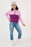 Lela Yumuşak Dokulu Yarım Fermuarlı Renk Bloklu Dik Yaka Unisex Çocuk 2'li Paket Polar POLAR 5905004S2