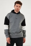 Buratti Pamuklu Relaxed Fit Kapüşonlu İçi Tüylü Yumuşak Şardonlu 2' li Paket Sweat Erkek SWEAT 5905299S2